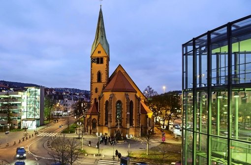 Die Leonhardkirche wird vom 18. Januar bis zum 7. März wieder zur Vesperkirche Foto: Leif Piechowski