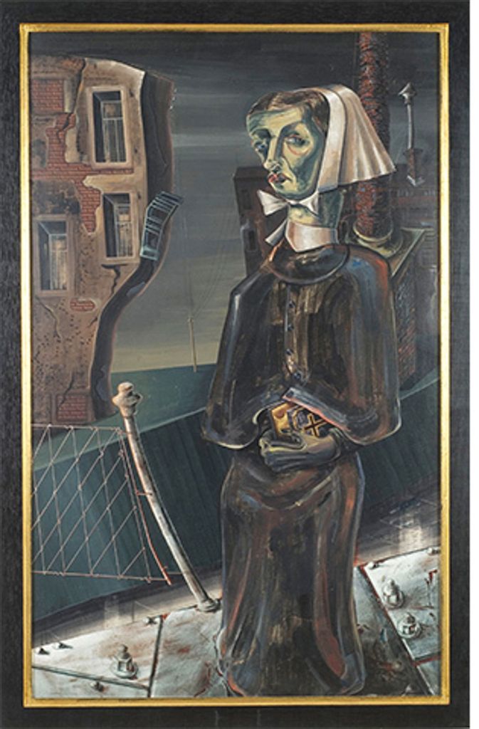 In der Galerie Valentien: Volker Böhringers „Krankenschwester“ von 1936Foto: Galerie Valentien