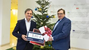 Aktion Weihnachten 23/24: BW-Bank spendet 5000 Euro
