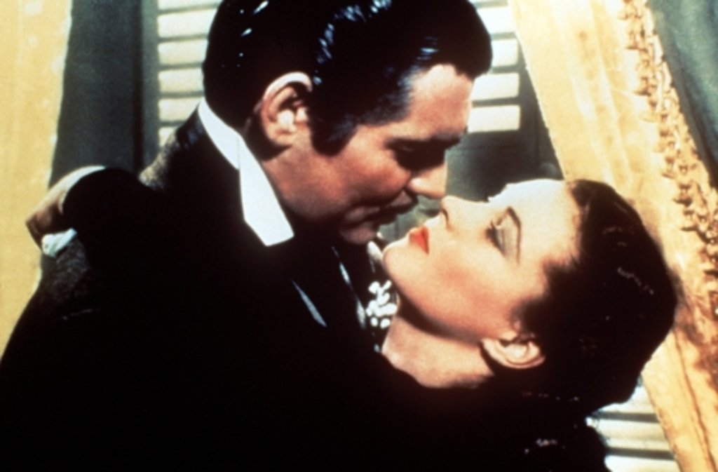 Ein Traumpaar des Films: Vivien Leigh als Scarlett OHara und Clark Gable als Rhett Butler.