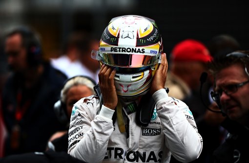 Lewis Hamilton stoppt die Siegesserie seines Teamkollegen Nico Rosberg. Foto: Getty