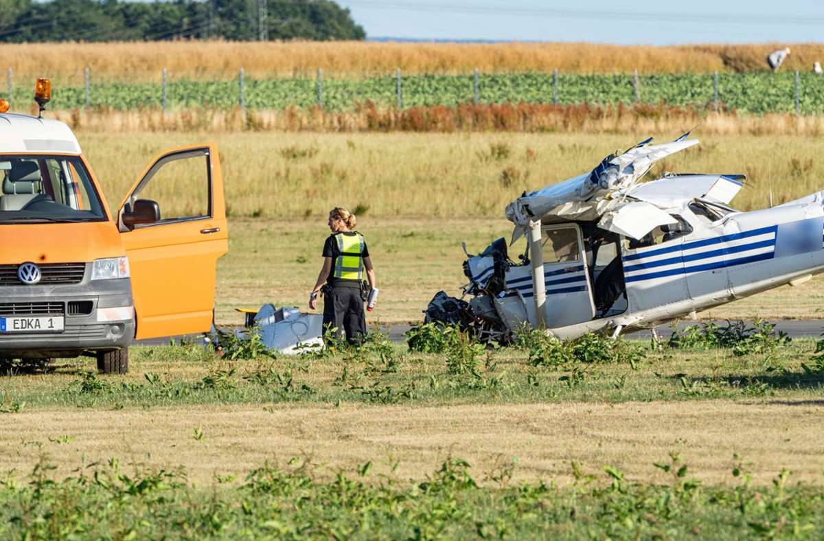 Bei dem Unfall kam der 62-jährige Fluglehrer ums Leben. Foto: dpa/Arnulf Stoffel