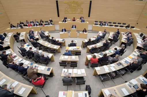 Ein Blick in das Plenum des Stuttgarter Landtags. Foto: dpa