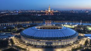 Im Olympiastadion Luschniki in Moskau werden das Eröffnungsspiel und das Finale der Fußball-Weltmeisterschaft 2018 angepfiffen. Foto: dpa