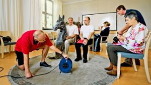 Therapeuten, Patienten und Ehemalige spielen bei der Hofschaumbühne gemeinsam Theater. Foto: Martin Stollberg
