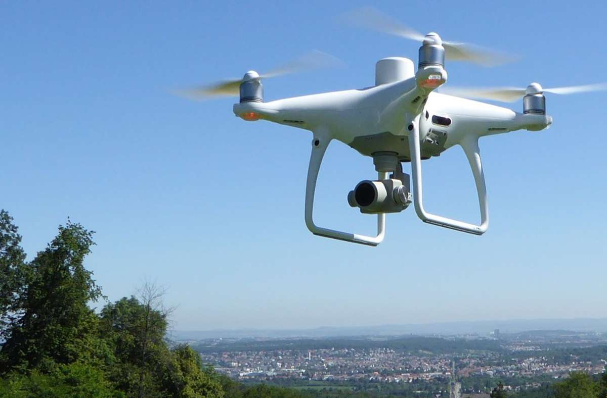 Die Drohne wird zu Vermessungs- und Visualisierungszwecken genutzt. Foto: Stadtmessungsamt Stuttgart (z)