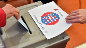 Die bisherige rot-rot-grüne Regierung hat bei der Landtagswahl ihre Mehrheit verloren . Foto: dpa/Martin Schutt