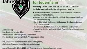 Der TSV 1899 Benningen feiert 125 Jahre