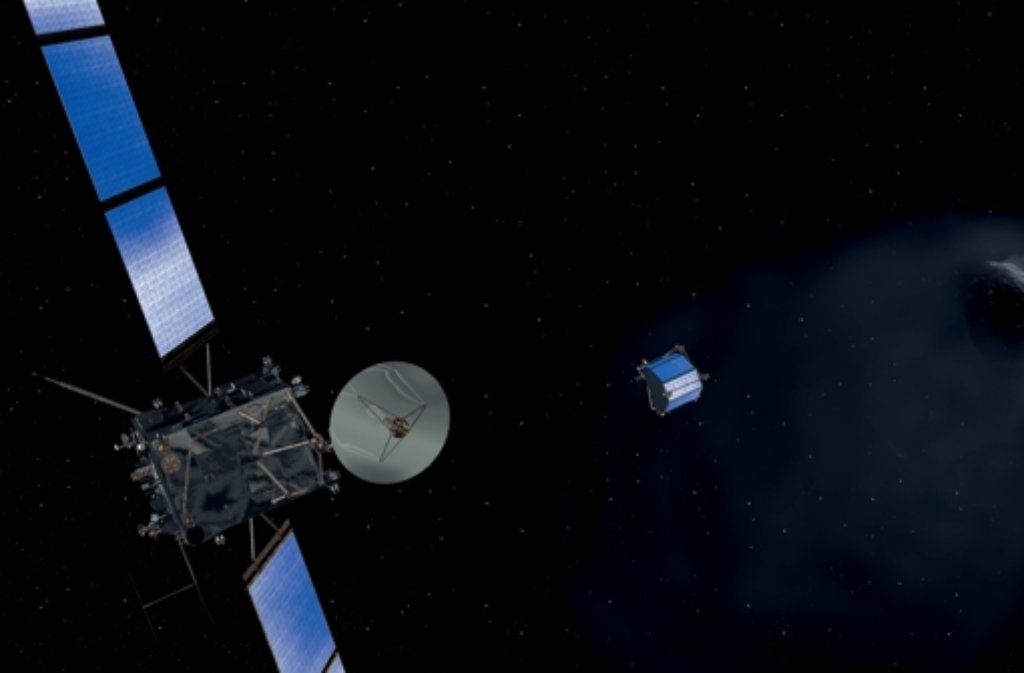 Rosetta im Anflug auf den Kometen Tschurjumow-Gerassimenko