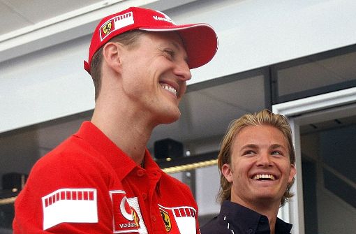 Michael Schumacher im Jahr 2006 zusammen mit Nico Rosberg. (Archivfoto) Foto: AP