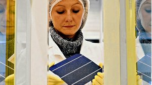 Bosch Solar Energy entwickelt und fertigt in Arnstadt in Thüringen Solarmodule. 2011 wurde dort ein neues Fotovoltaik-Zentrum in Betrieb genommen . Foto: Firmenfoto