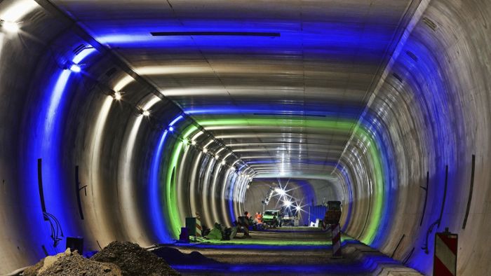 Zeitverzug  beim Bau des Rosensteintunnels
