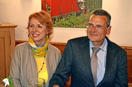 Bezirksvorsteherin Sabine Mezger kam auf Einladung von Roland Petri, dem Bezirksgruppenleiter. Foto: Uli Meyer