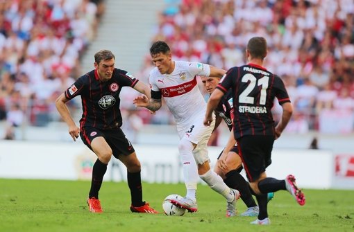 Daniel Ginczek (Mitte) ist beim VfB Stuttgart längst unverzichtbar geworden.  Foto: Getty Images