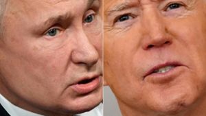 Putin (links) hatte lange offengelassen, ob er Bidens Einladung annimmt. Foto: AFP/ALEXANDER NEMENOV