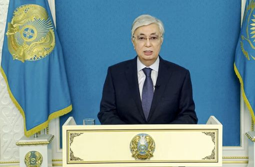 Kasachstans Präsident Kassym-Schomart Tokajew Foto: dpa/Uncredited
