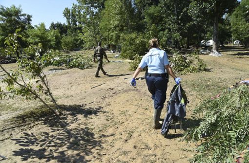 Nach einem Unwetter in Südfrankreich werden die Schäden beseitigt. Foto: French Gendarmerie National
