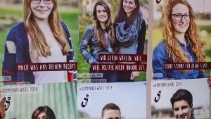 Die Wahlplakate des Jugendgemeinderats Fellbach. Foto: Archiv