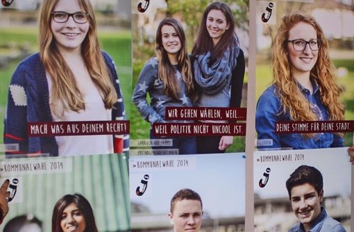 Die Wahlplakate des Jugendgemeinderats Fellbach. Foto: Archiv
