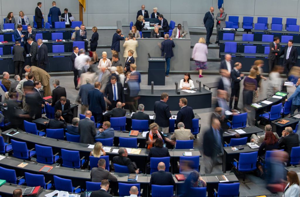 Im Bundestag kam es in der Nacht zum Freitag nicht zu einem Hammelsprung, den die AfD gefordert hatte. (Symbolbild) Foto: dpa