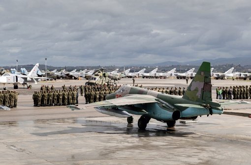 Russland fliegt von Militärbasen in Syrien aus Angriffe gegen den IS. Foto: dpa