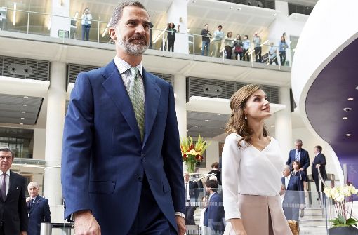 Das spanische Königspaar gibt in Großbritannien eine gute Figur ab. Foto: AFP
