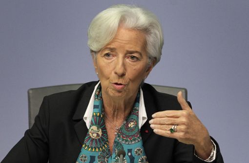 Christine Lagarde  sieht    noch Potenzial für   Leitzinssenkungen Foto: AFP/Daniel Roland