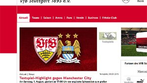 Am 1. August testet der VfB Stuttgart vor heimischem Publikum gegen Manchester City. Foto: Screenshot SIR