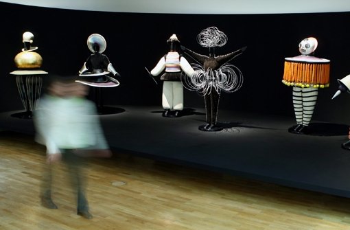Blick in die Ausstellung „ Oskar Schlemmer – Visionen einer neuen Welt“ in der Staatsgalerie Stuttgart, die am 21. November eröffnet wird. Foto: dpa