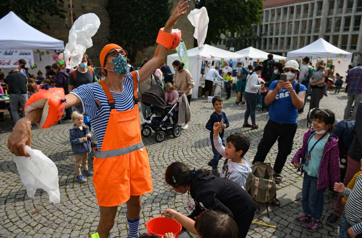 Spaß für Kinder beim Kinderfest in Stuttgart Foto: Lichtgut/Leif Piechowski