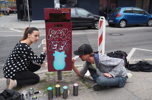 Street-Art-Projekt des Jugendrats im Stuttgarter Süden Foto: privat