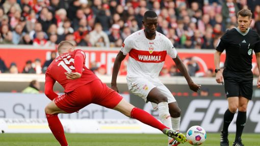 Dem VfB wollte gegen Köln nicht alles gelingen. Foto: Pressefoto Baumann/Volker Müller