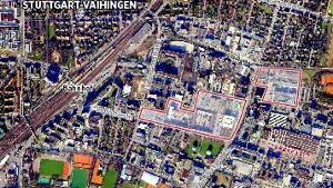 Auf diesem Luftbild ist erkennbar, wo die Areale liegen, die es künftig neu zu nutzen gibt. Foto: Rüdiger Ott