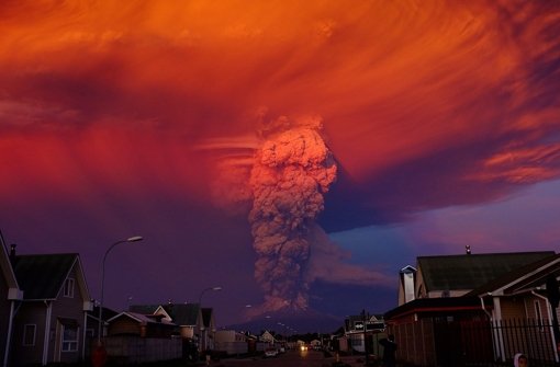 Der Vulkan Calbuco ist im Süden Chiles ausgebrochen.  Foto: EFE