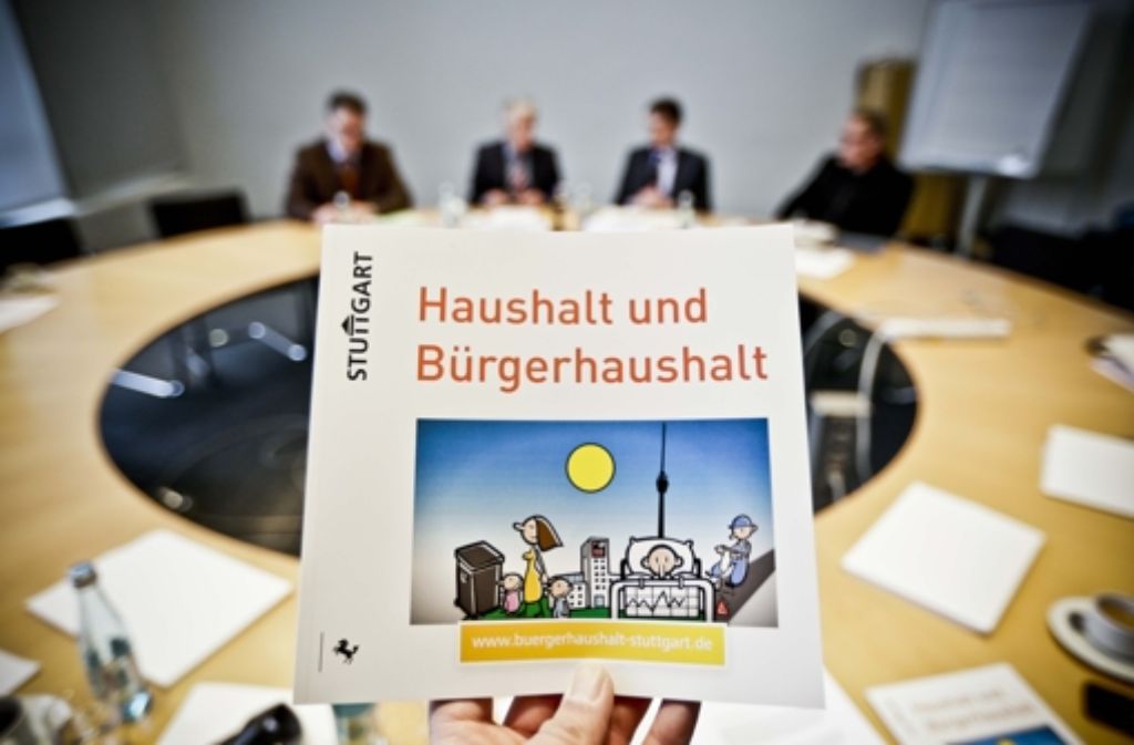 Mit dem Bürgerhaushalt können die Stuttgarter auf die Ausgaben in den Jahren 2016/2017 Einfluss nehmen Foto: Leif Piechowski