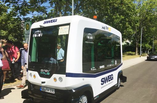 Futuristisch Design: der Bus der SWEG, der keinen Fahrer braucht Foto: SWEG