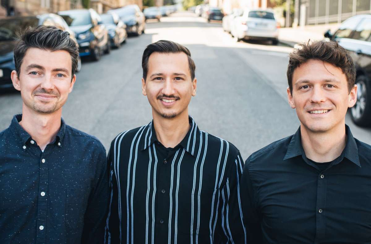 Die Vialytics-Gründer Achim Hoth, Danilo Jovicic und Patrick Glaser (von links) haben zehn Millionen US-Dollar an frischem Risikokapital eingesammelt und verfolgen große Pläne.
