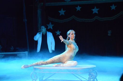 Alexandra Riedesel  als Eiskönigin bei einer früheren Vorstellung. Foto: /Sascha Sauer