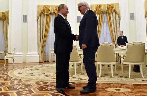 Im März 2016 hat Steinmeier, damals noch Außenminister, Putin im Kreml getroffen. Foto: AFP Pool