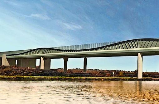 Der Bau der neuen Neckarbrücke wird eine technische und logistische Herausforderung Foto: RP Stuttgart
