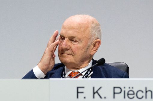 Ferdinand Piëch bei der Porsche Hauptversammlung. Foto: AFP