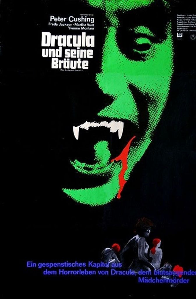 Gruselig: Der britische Horrorfilm „Dracula und seine Bräute“.