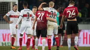 Am Ende trennte sich der VfB Stuttgart von Hannover 96 mit 1:1. Foto: dpa