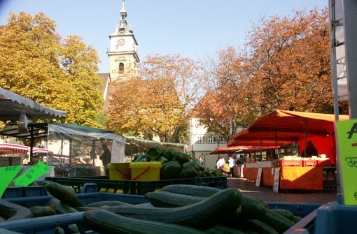 Der Wochenmarkt ist am Freitag statt am Samstag. Foto: Leihenseder