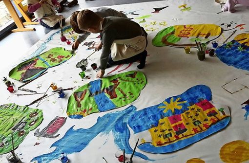 Kunsttherapie hilft in Nürtingen  Kindern in akuten psychischen Krisen. Foto: Anita Gremmelspacher