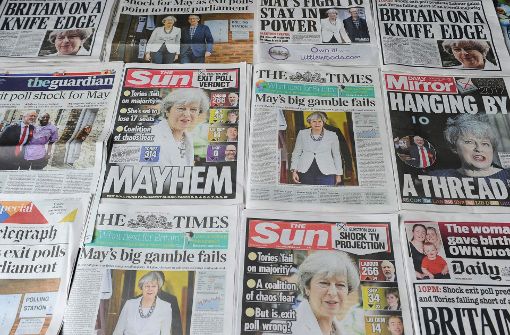 Das Medienecho auf die Abstimmung in Großbritannien ist verheerend. Foto: AFP