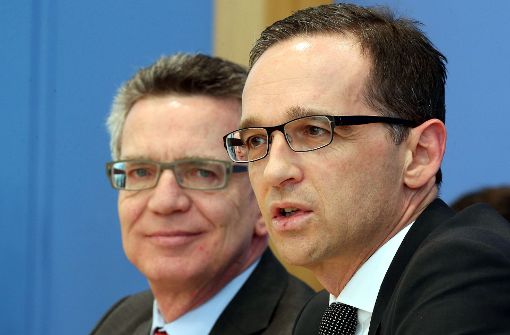 Bundesinnenminister Thomas de Maizière (CDU) und Justizminister Heiko Maas (SPD) haben als Konsequenz aus dem Anschlag von Berlin ein härteres Vorgehen gegen Gefährder vereinbart. Foto: dpa
