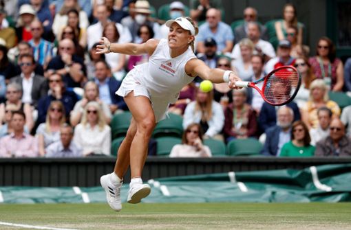 Angelique Kerber hat ihre drittes Finale in Wimbledon verpasst. Foto: AFP/ADRIAN DENNIS