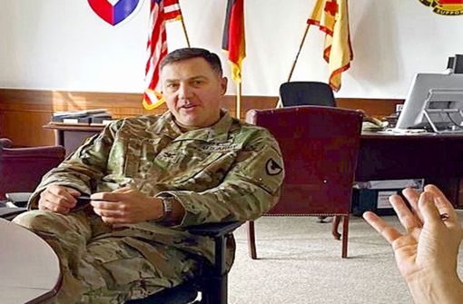 Colonel Matt Ziglar hat seinen Amtssitz in der Böblinger Panzerkaserne. Foto: US Army