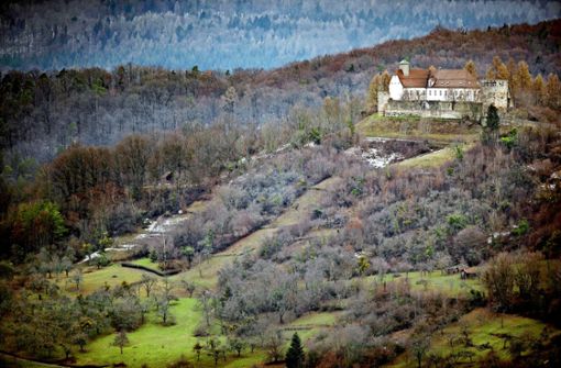 Das Schloss Ebersberg  thront über Auenwald –es gehört der Deutschen Pfadfinderschaft St. Georg Foto: Gottfried Stoppel